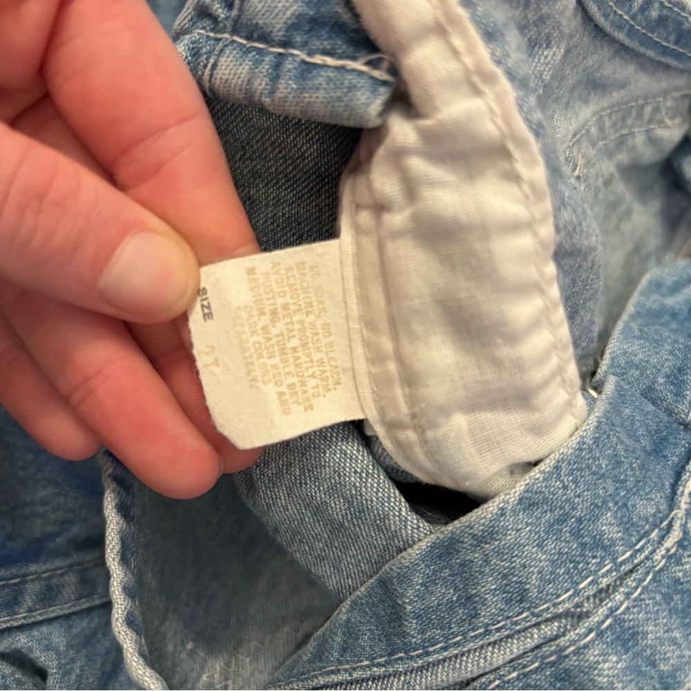 Osh Kosh B’Gosh vintage denim overall shorts - Picture 6 of 7